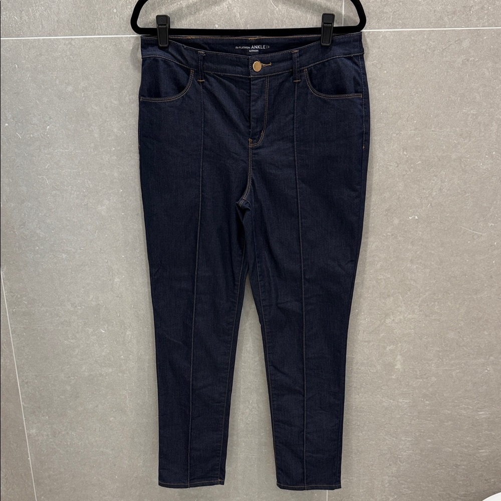 Chico's Deep Indigo the Platinum Ankle Jeans